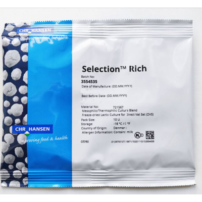 Мезофильно-термофильная закваска Selection Rich, 10U на 100 л